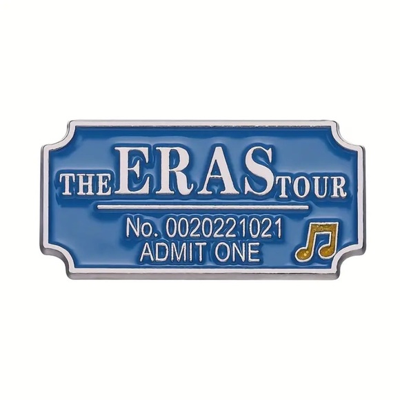 ERAS TOUR TICKET PIN - TAYLOR PIN - Picture 1 of 9
